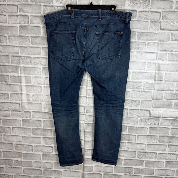 7 For All Mankind Paxton Dark Wash Ultra Stretch Straight Leg Jeans Mens 40 x 30 - Picture 3 of 13